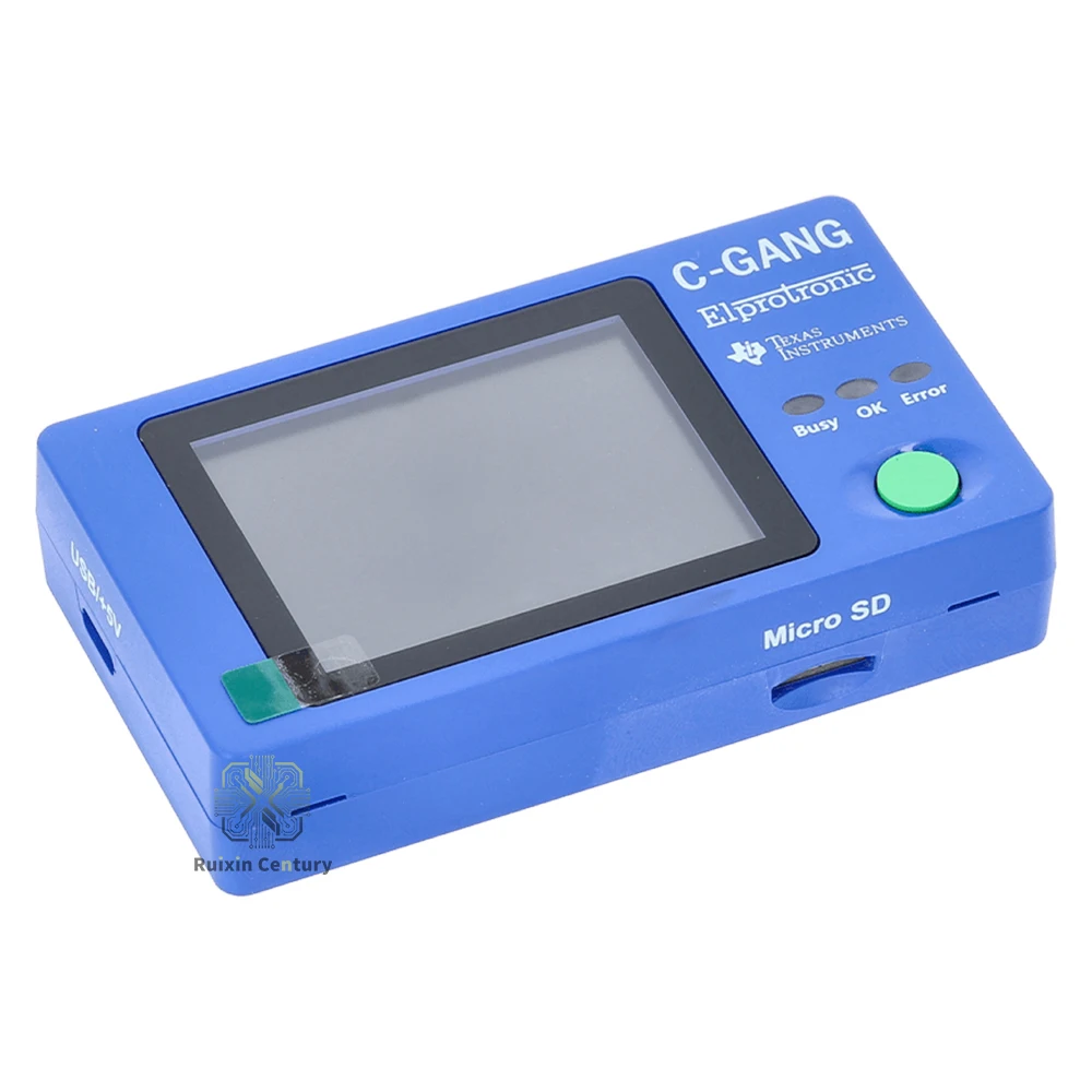 FOR Elprotronic C-GANG 1-to-6 Gang Production Programmer for TI MSPM0 MSP430 MCU Flash Burner Tool with USB and Stand-alone Mode