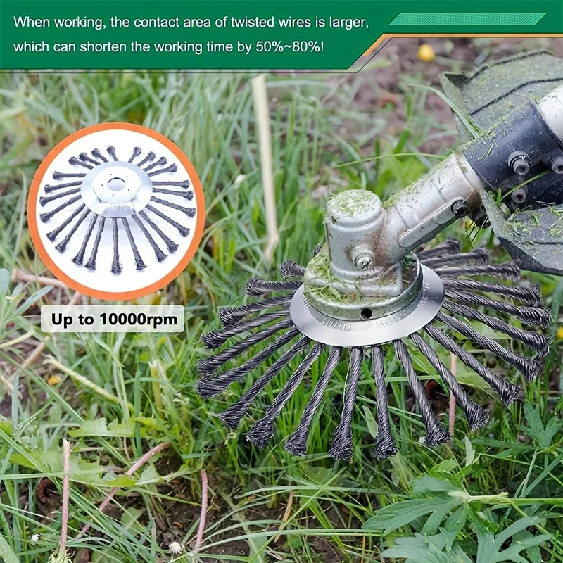 

Набор сверхмощных колес для резки сорняков, 5 дюймов, 10 дюймов, с аксессуарами. Подходит для большинства триммеров и косилок.