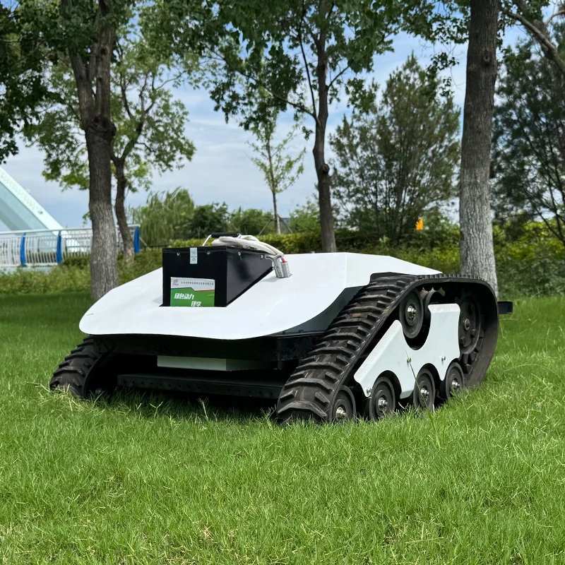 STLF Wholesale Lithium Battery Remote Control Lawn Mower High Efficiency Electric Crawler Lawn Mower for Agriculture