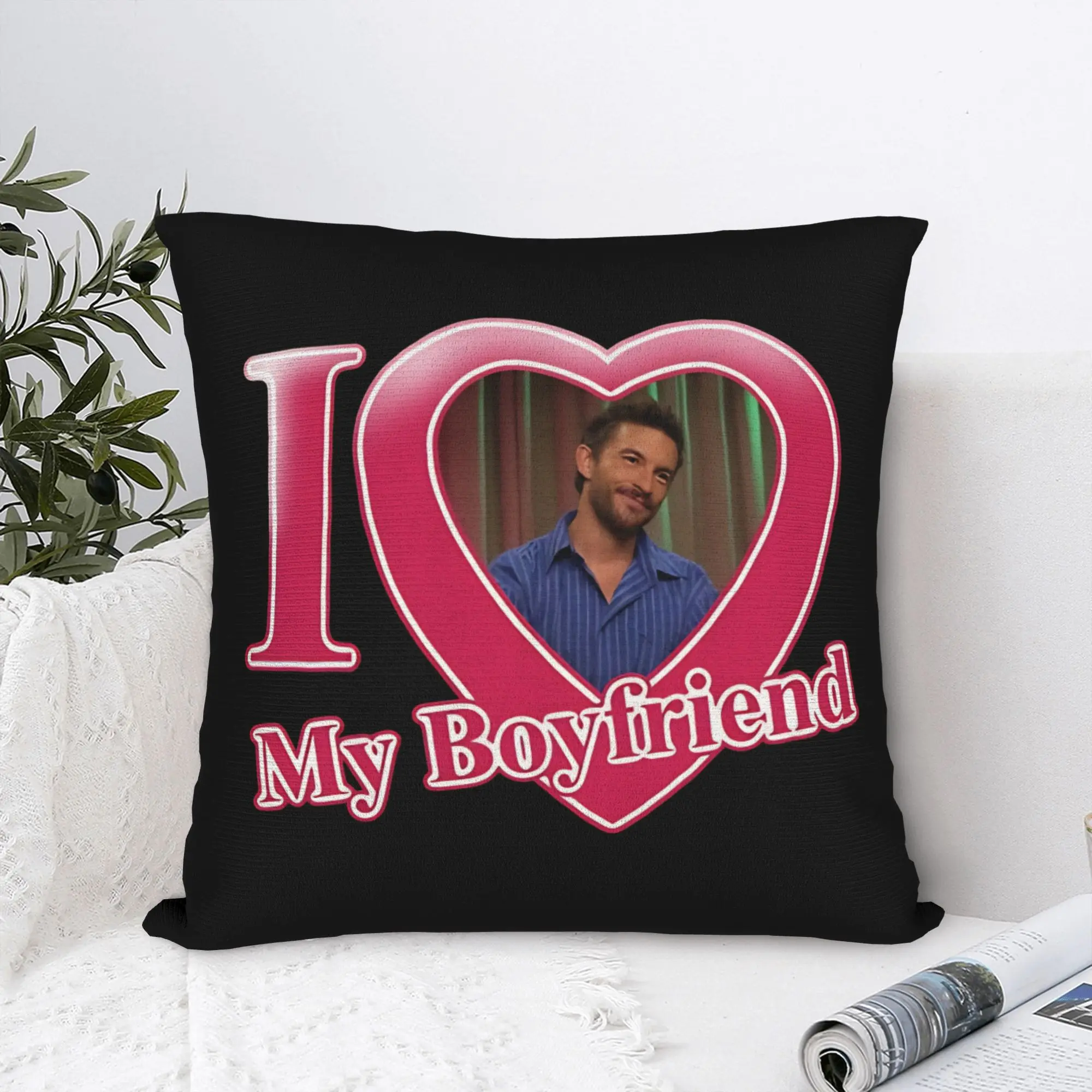 Jonathan Bailey My Boyfriend Square Pillow Cases  Cushion Covers Funny Polyester Decor Throw Pillow Case Cover for Sofa 40x40cm