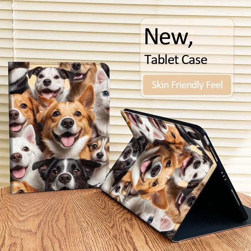 

Dog Cool Art Pattern For iPad Pro Air Mini 2 3 4 5 6 7 7th 8th 9th 10th 11th 10.2 9.7 10.5 10.9 11 13 Inch Tablet Case