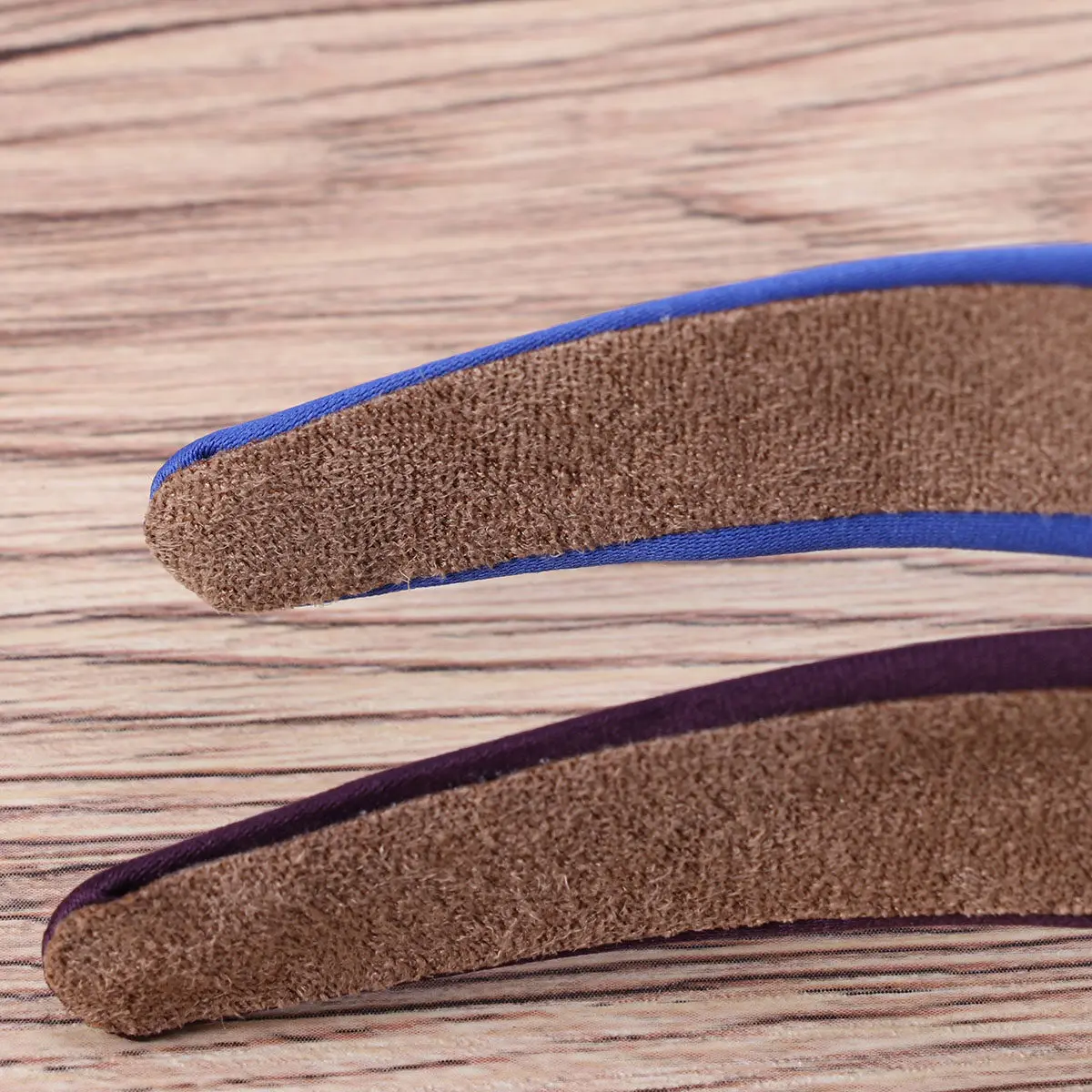 

3Pcs Wide Hairband Non-Slip Retro Headwear for Women Purple Blue Black Elegant Everyday Wear Makeup Mask Application