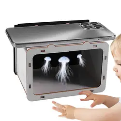 3D Holographic Projector Small 3D Holographic Home Cinema Mobile Phone Hologram Bracket DIY Home Cinema Theater For Home Cinema