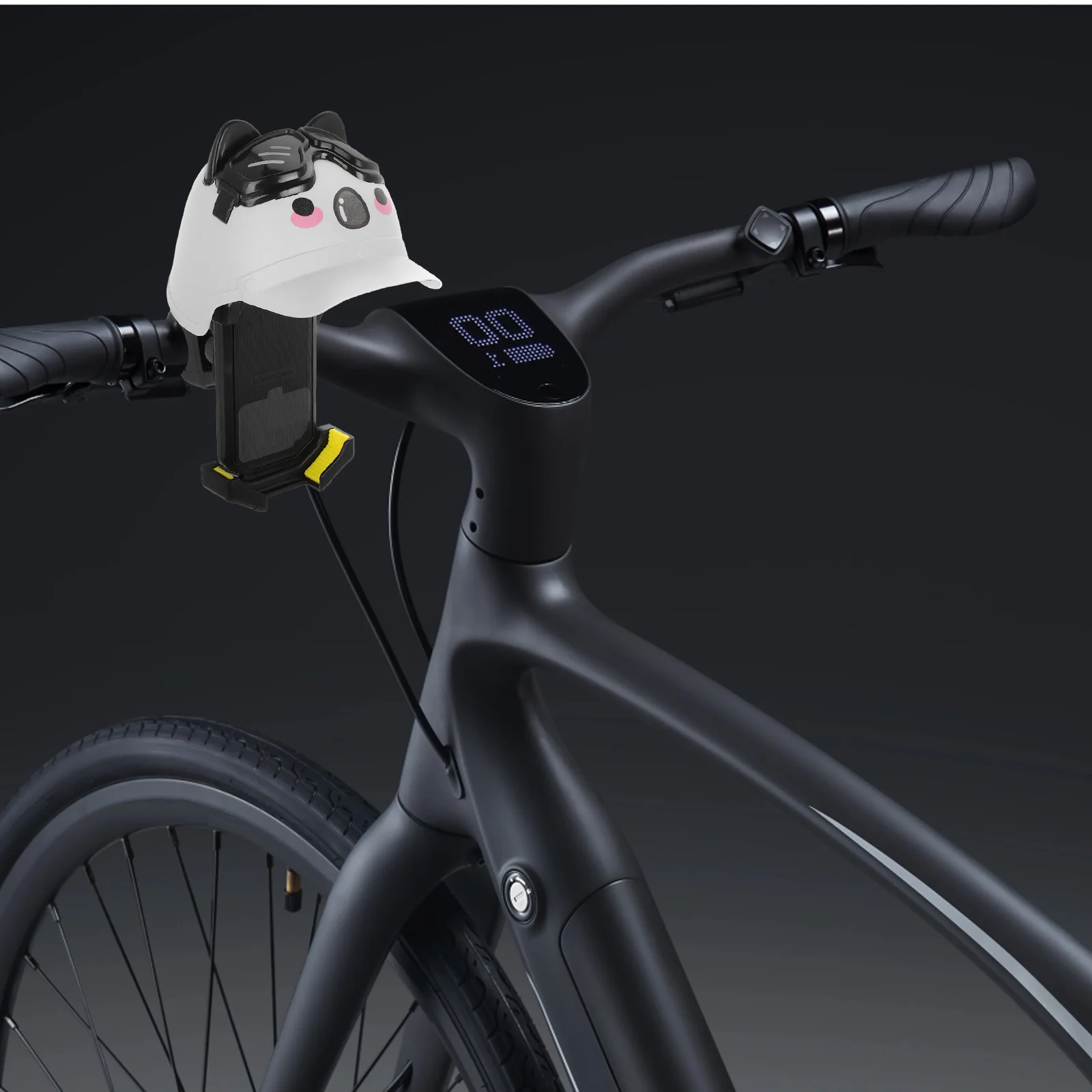 1 مجموعة حامل هاتف للدراجات النارية دراجة كهربائية مقاوم للماء حامل هاتف الدراجة المقود جبل ظلة الدراجات الملاحة