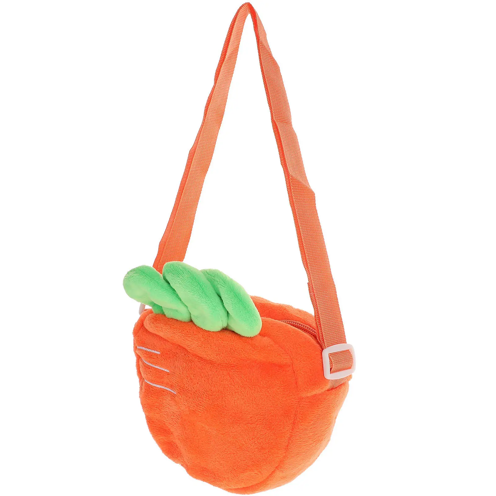 

1 шт. Милая сумка через плечо в форме морковки, из высококачественного материала, компактная, легкая, удобная для хранения, легкая сумка-мессенджер для девочек