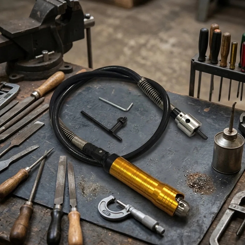 Drill Flexible Shaft Extension Designed for Rotary Tools with 0-6.5mm Collets to Support Detailed Work Requirements