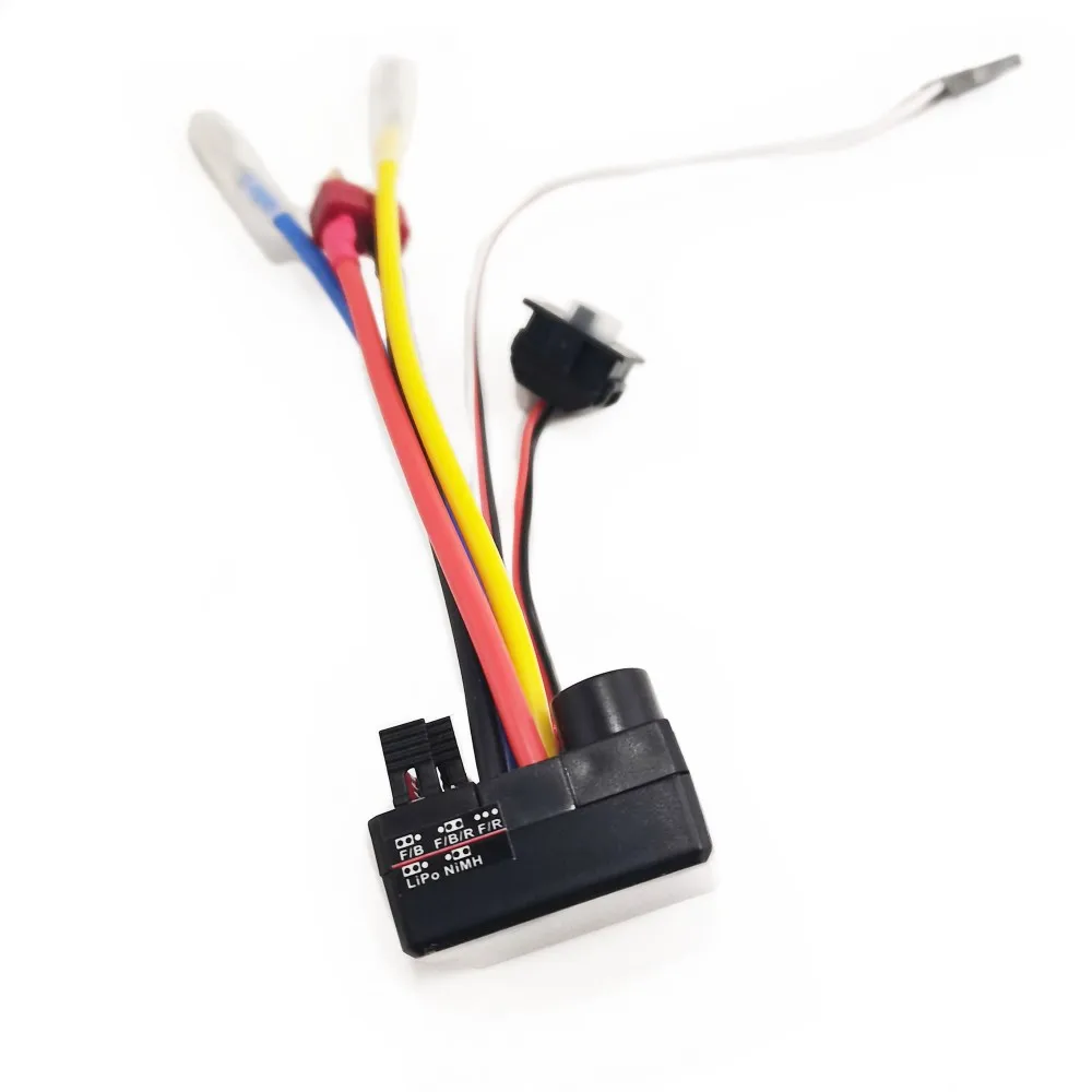 RC Model 60A Brushed ESC (2S) Compatible with 370, 390, and 540 Motors