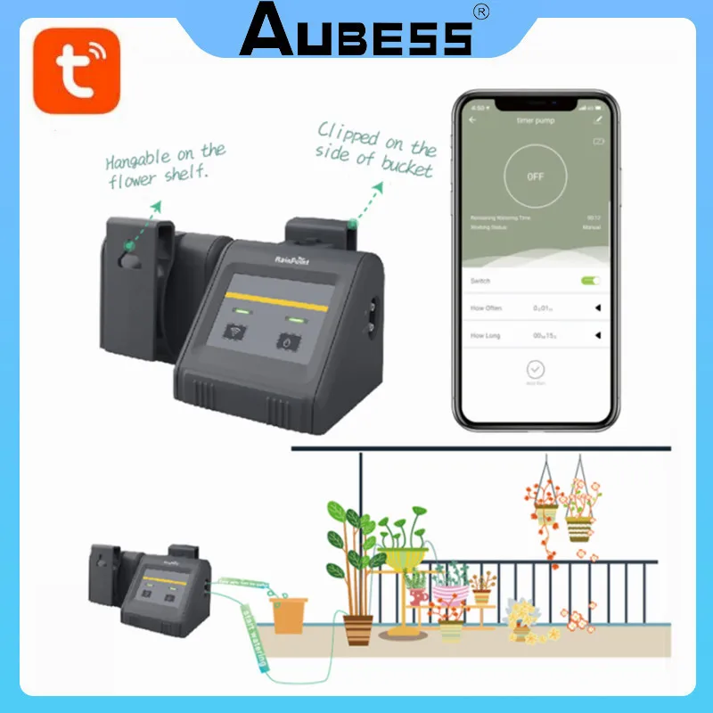 Tuya Rainpoint Smart WiFi Automatic Watering Timer Irrigation Timer Smart Life APP Controlled For Plants Garden Watering System