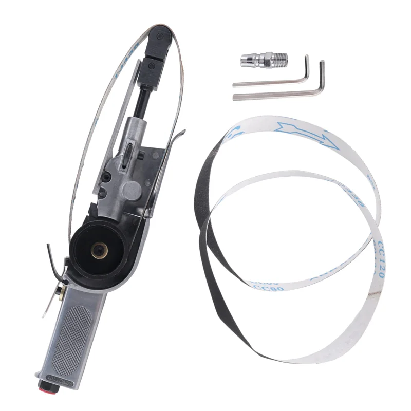 AT53 Air Angle Grinding Sanding Machine Angle Grinding Sanding Machine +Sanding Belts For Air Compressor Sanding Large