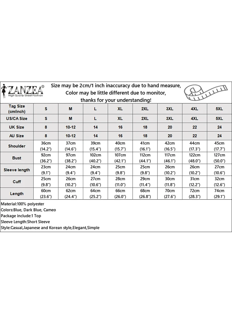 بلوزة نسائية من ZANZEA قمصان مكتب صيفية أنيقة بأكمام قصيرة منتفخة قميص عمل OL بحاشية غير منتظمة بلوزات مرقعة تونك نسائية #6