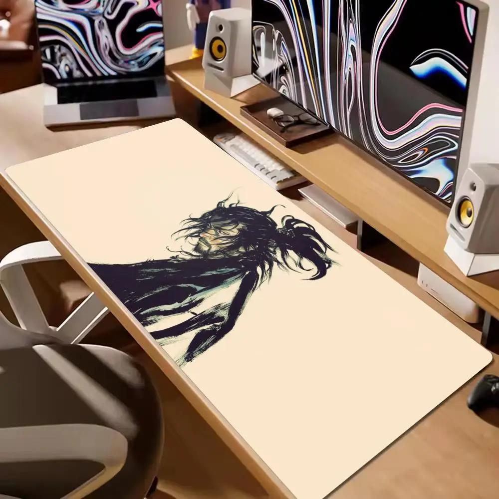

Japan Samurai Mouse Pad Laptop Vagabond Manga Keyboard Pad XXL Anime Mousepad PC Gaming Accessories Desk Mat Game Cabinet Carpet