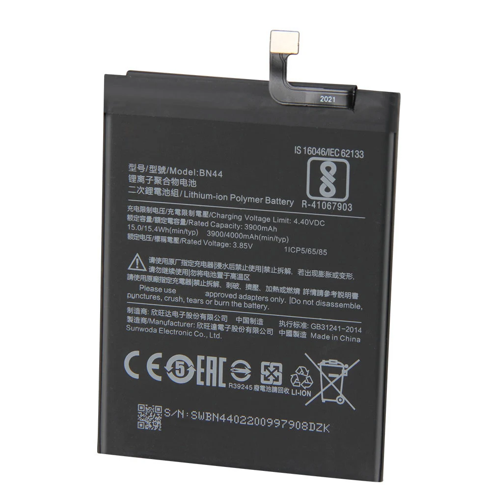 إنتاج 2024 بطارية بديلة BN44 لهاتف Xiaomi Redmi 5 plus 5.99 "Redrice 5 Plus بطاريات هاتف عالية الجودة مع أداة