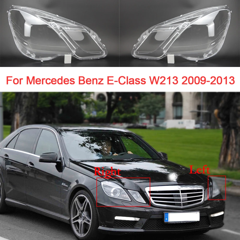 

Car Headlight Cover For Mercedes Benz E Series W212 2009 2011 2012 Transparent Lampshade Car Accessoires Replacement
