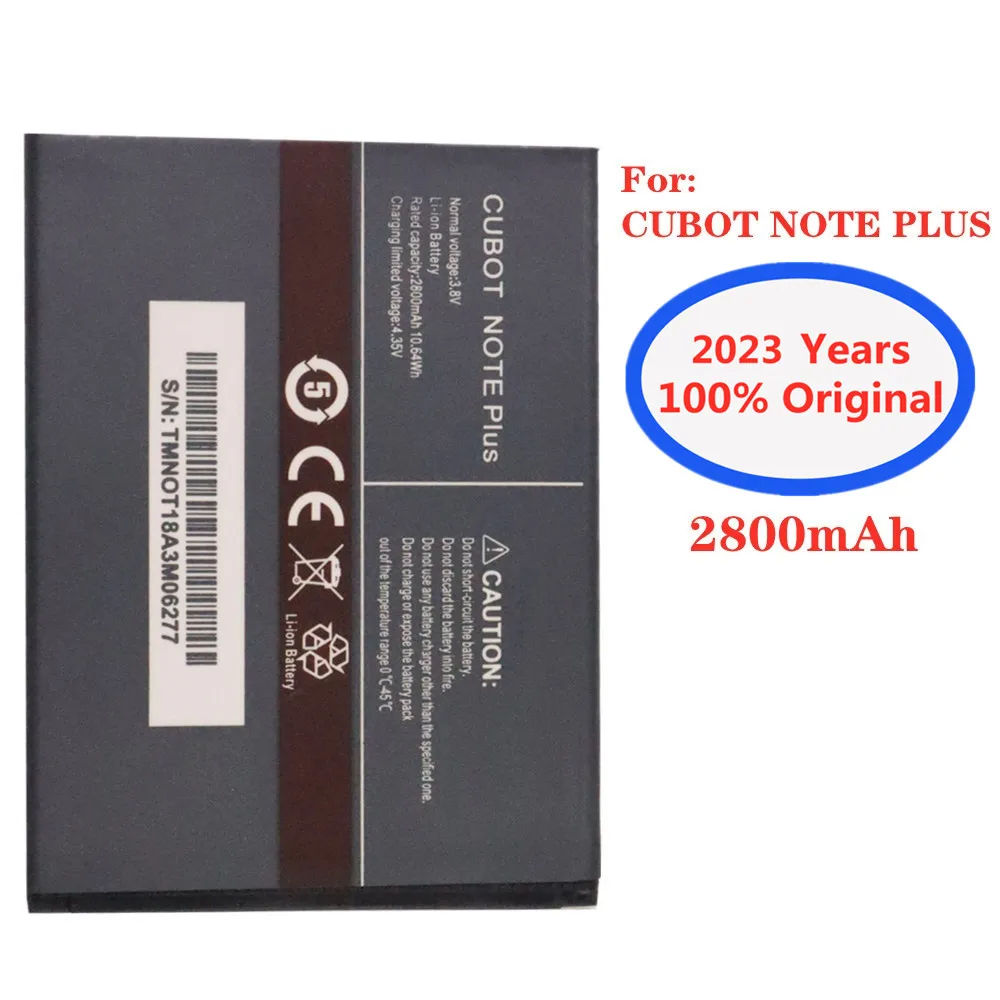 

2023 New 100% Original CUBOT Battery For CUBOT NOTE PLUS Mobile Phone 2800mAh High Capacity Replacement Batteries In Stock