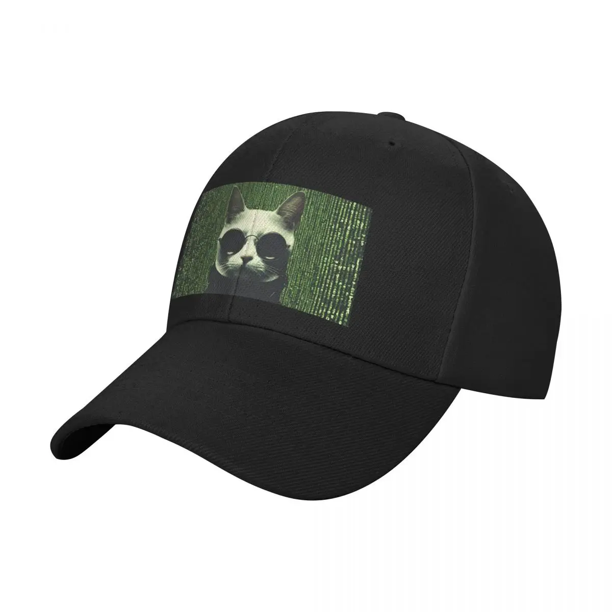 

Cat in The Matrix Baseball Cap Golf Cap Ball Cap Women Beach Fashion Men's