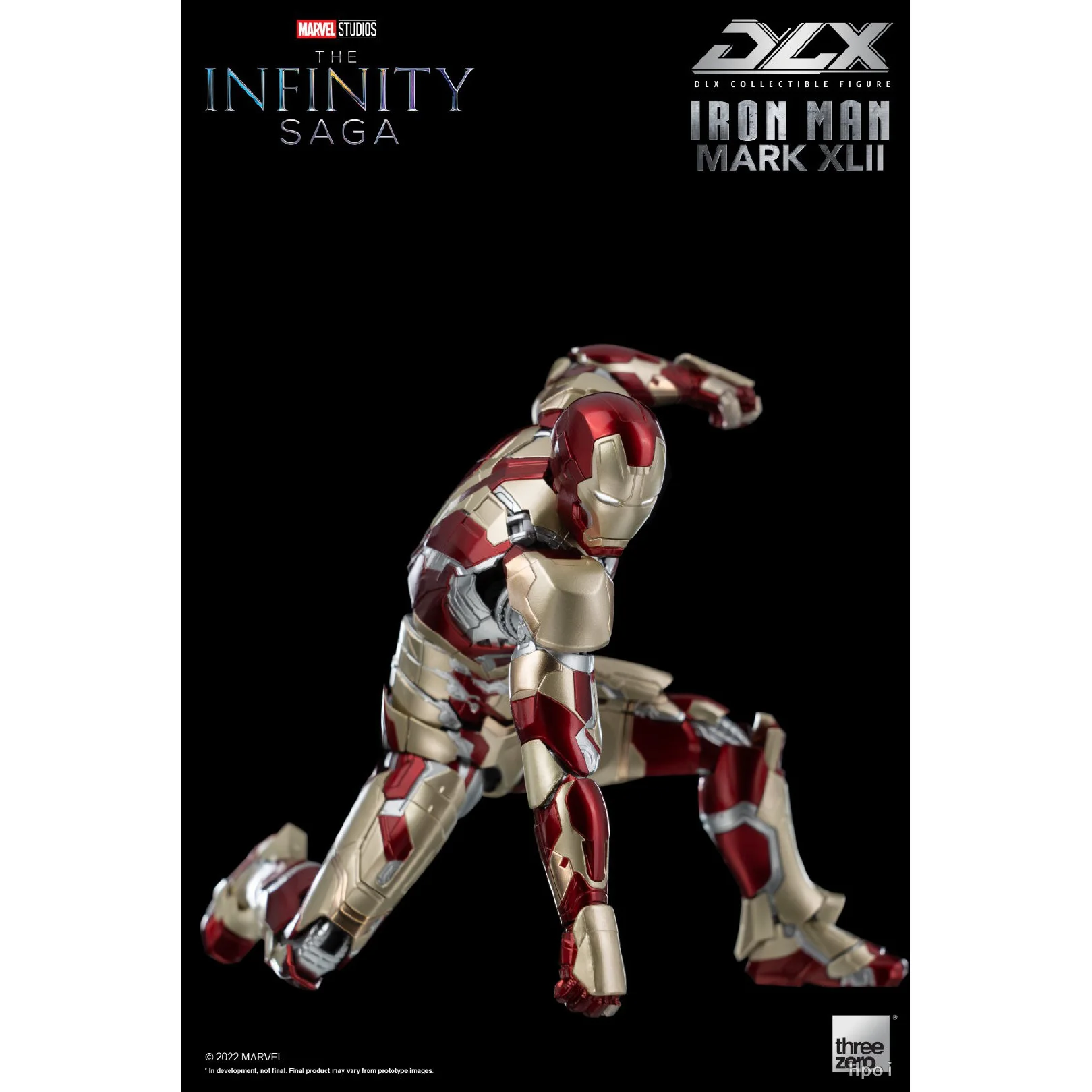 In Stock 100% Original Threezero DLX Iron Man 3 Iron Man Mark 42 Movie Character Model Art Collection Toy Gift