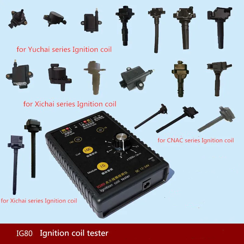 IG80 Vehicle Automobile Actuator Fault Detector Car Coil Ignition Idle Stepping Motor Solenoid Valves Injector Tester