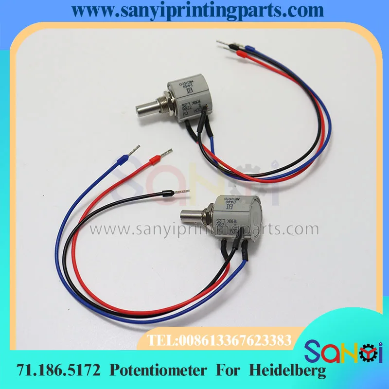 1 шт. кабельный потенциометр Heidelberg 71.186.5172 Beckmann 7286 10 кОм для деталей печатной машины CD102 SM102 SM74