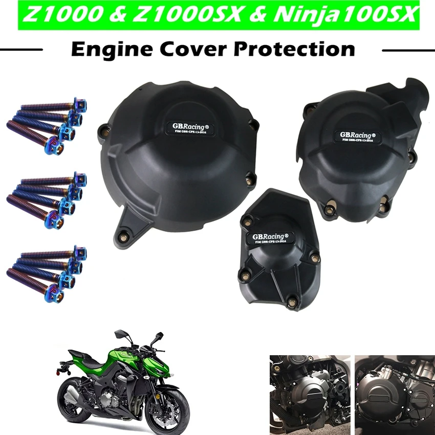 

Motorcycles Engine cover Protection case for case GB Racing For KAWASAKI Z1000 Z1000SX Ninja 1000SX VERSYS 1000 2011-2023