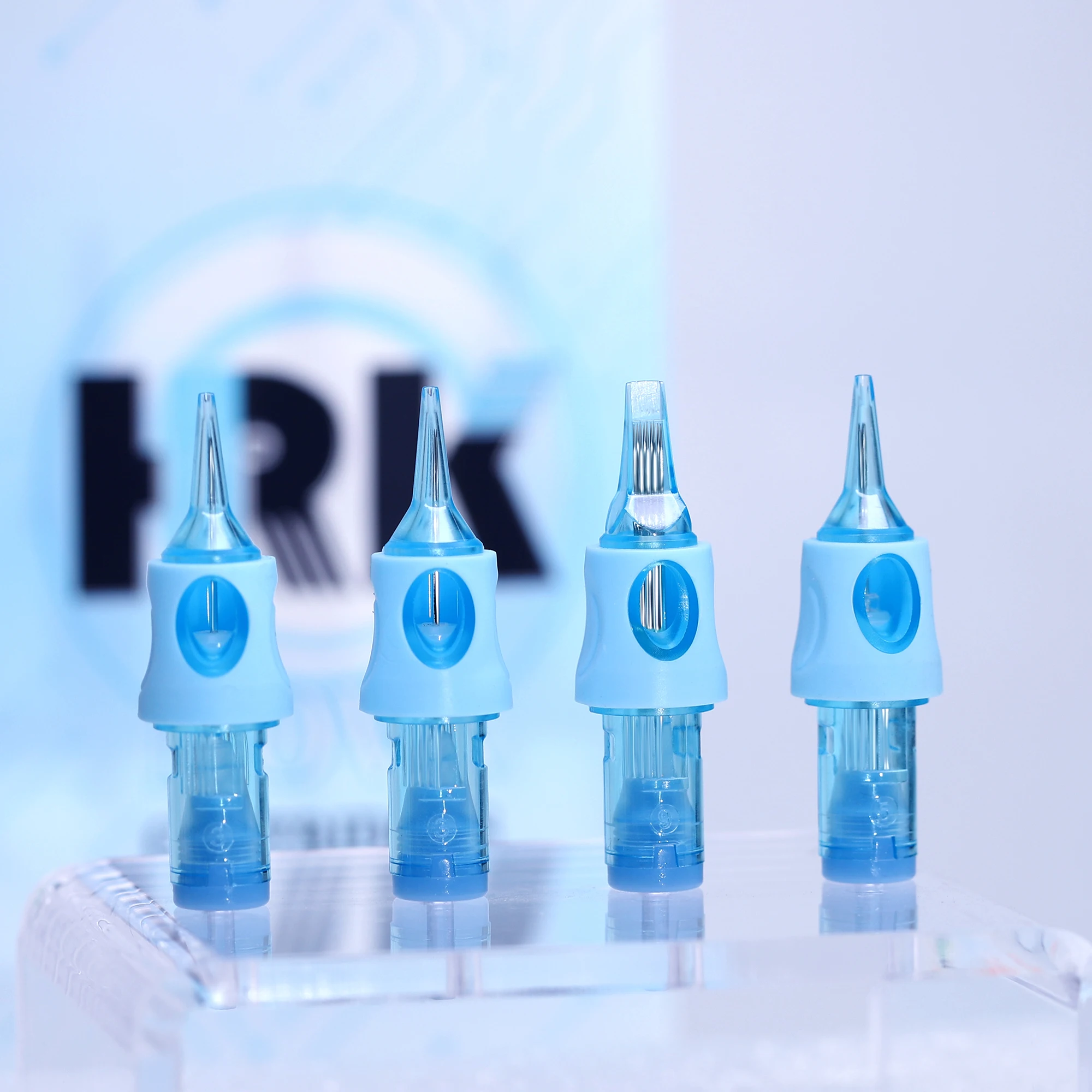 Одноразовые картриджи HRK NOVA Tattoo Round Liner, 20 шт., иглы для тату-машинок, с опорой для пальца, для роторных тату-машинок, расходные материалы