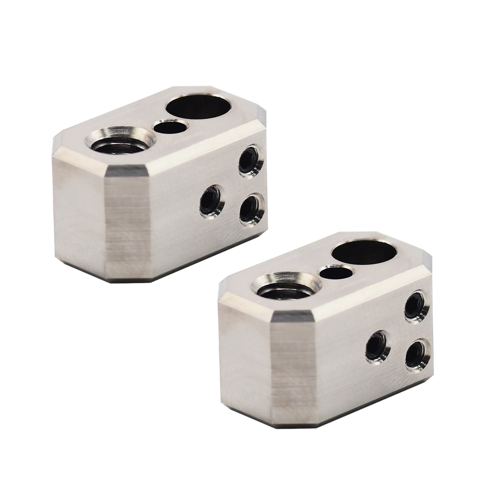 500℃ Plated Copper Heater Block High Temperature Heating Block For Prusa I3 MK4 MK3.9 XL Project Nextruder 3D Printer Hotend