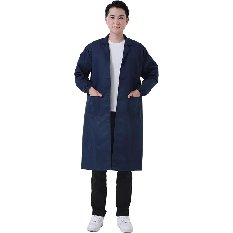 Unisex Mannelijke Magazijn Keeper Fokker Lange mouwen Stofjas Arbeidsverzekering Vrouwen Werk Stofkap Jas Lange Jas Jurk