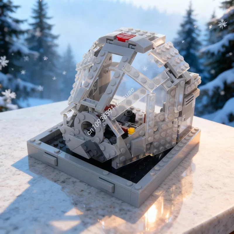 696pcs MOC Star Battle Millennium Falcon Cockpit Diorama Model Building Blocks Construction Toy Festival Gifts Brick Birthday