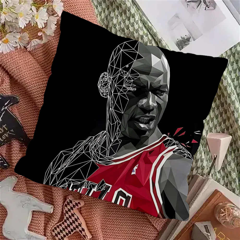 

Cushion Cover Square Pillow Case 23-jordans-P Printing Bedside Sofa Room Home Office Decoration Protective Pillowcase