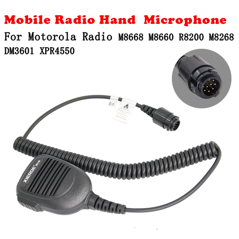 

RMN5052A PTT Hand Mic Speaker Microphone for Motorola M8228 M8260 M8268 XPR4300 XPR4500 XPR4550 DM3400 DGM4100 DGM6100 Car Radio