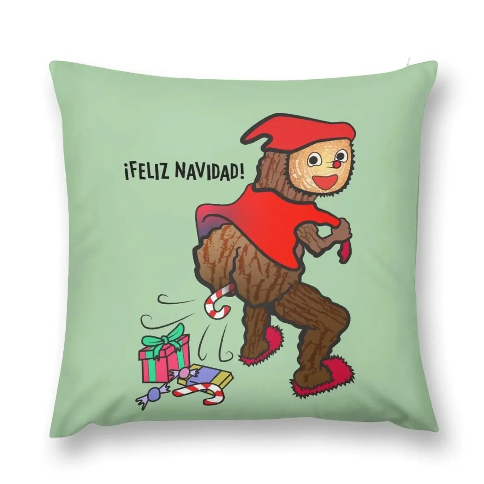 

Tió de Nadal Throw Pillow christmas supplies Pillow Case Christmas pillow