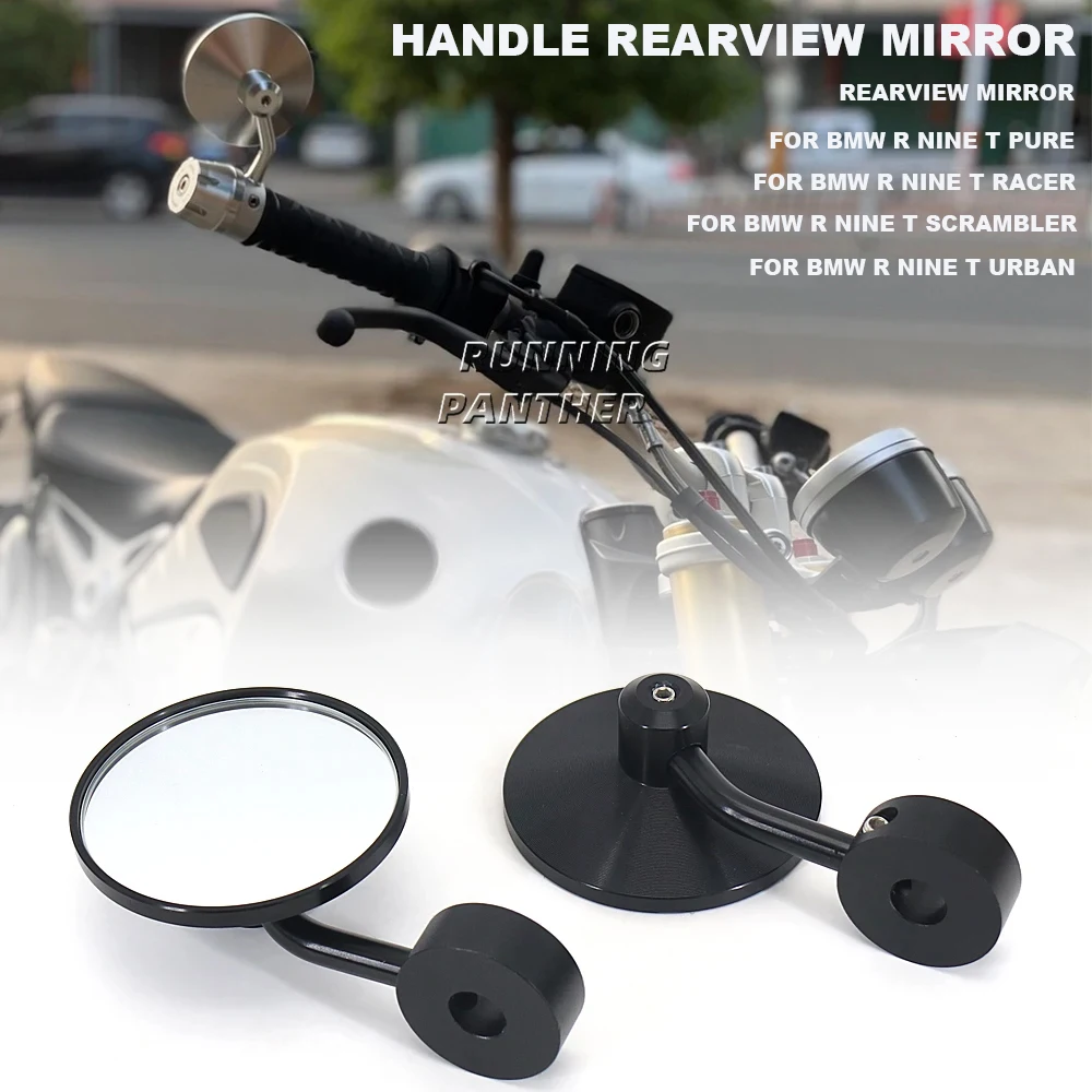 Motorcycle CNC Handlebar Handle Bar Rearview Side Mirrors Bar End Mirror NEW For BMW Rninet R9T R NINE T NineT Pure Urban Racer