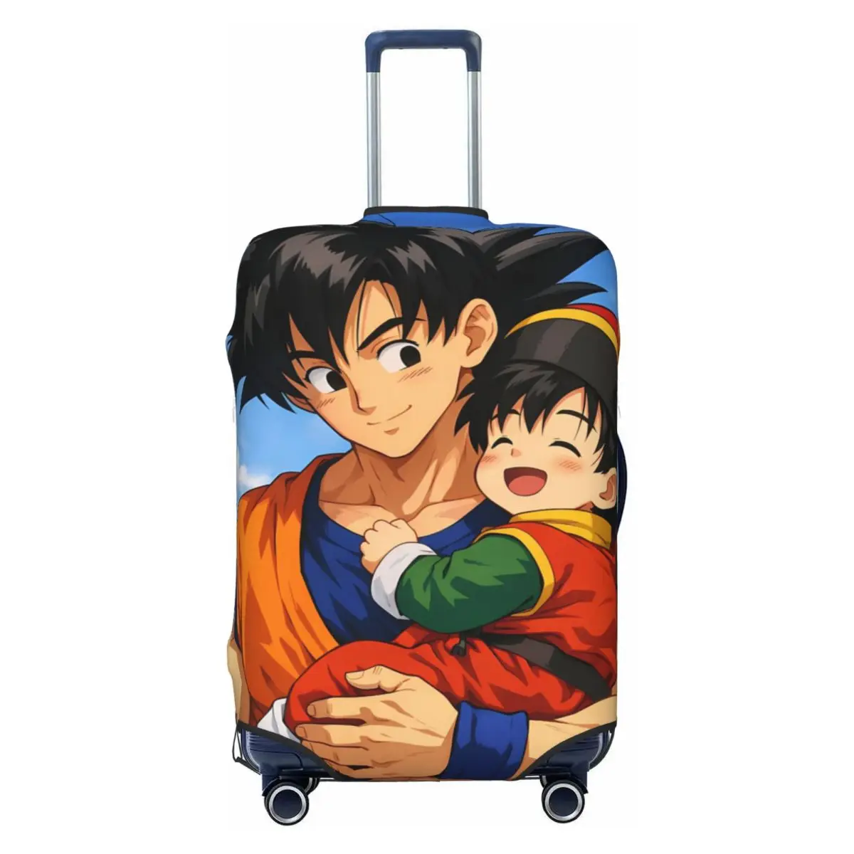 Minimal Red Goku Dragon Ball Suitcase Cover Useful Travel Protection Luggage Supplies Holiday