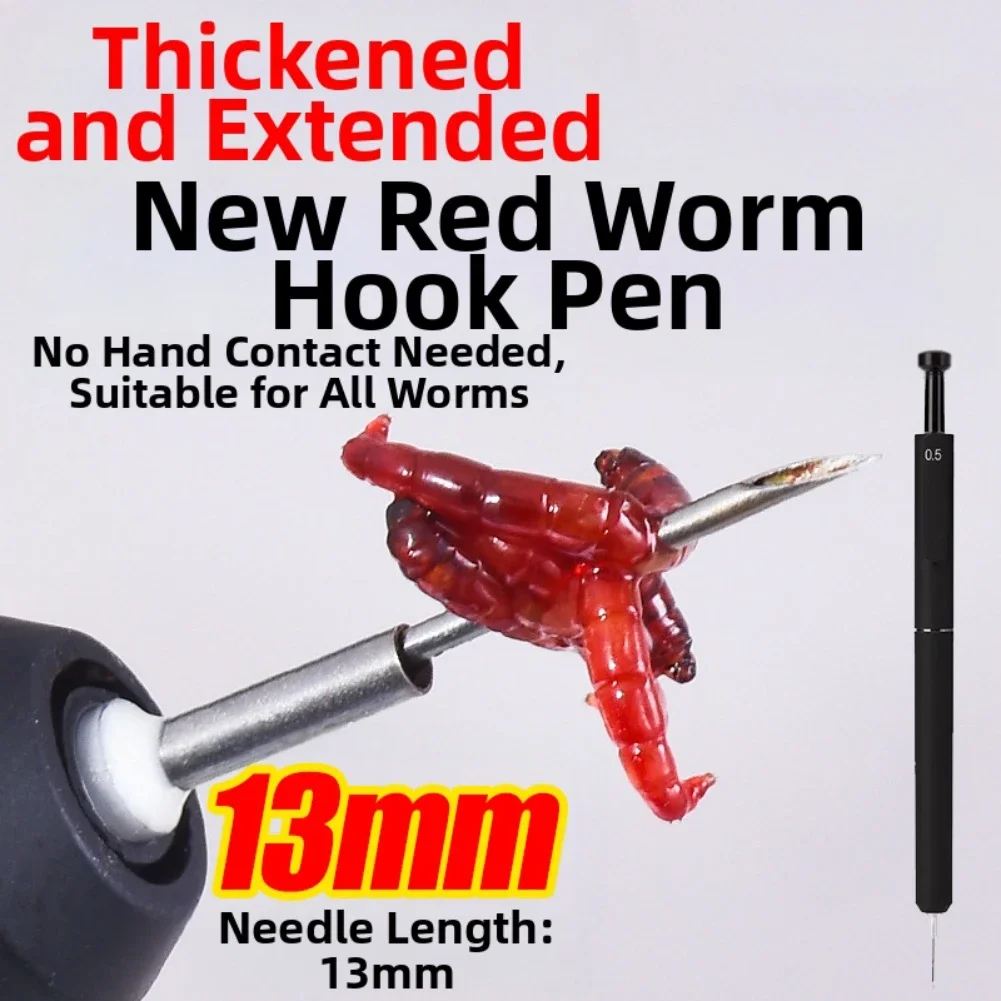Hook Presser Maggot Inserter For Angling One-press Operation Needle Safety Press Hands-free Operation For Anglers