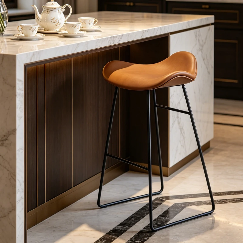 

Household 55cm bar chair Light Luxury Premium Bar 65cm High Chair moden minimalist taburete altos de cocina kitchen furniture