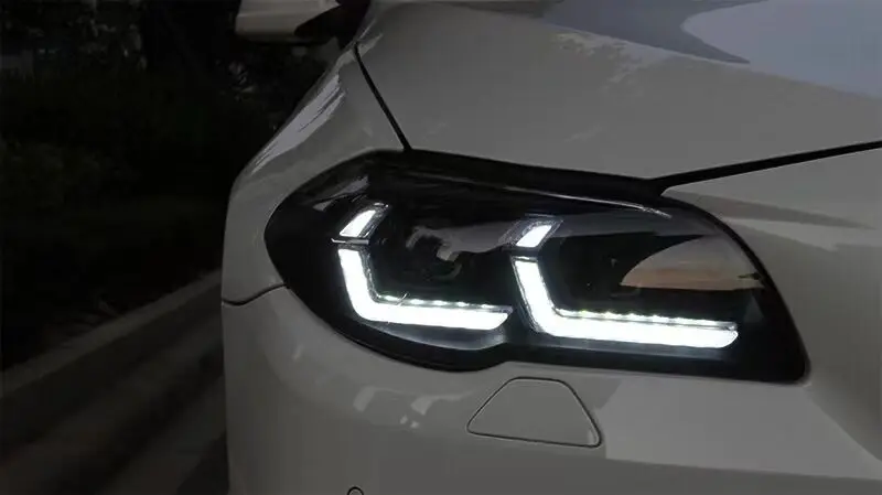 Recién llegado, conjunto de faros delanteros LED para BMW F10 F18 5 series 2011-2017 520 525 530 535i cn