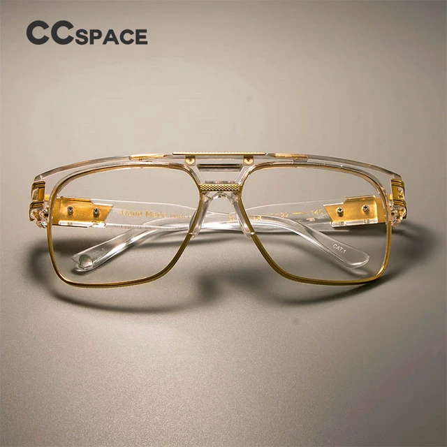 Designer Gold Eyeglass Frames Gold Metal Eyeglasses Frames Gold Metal Transparent Aliexpress