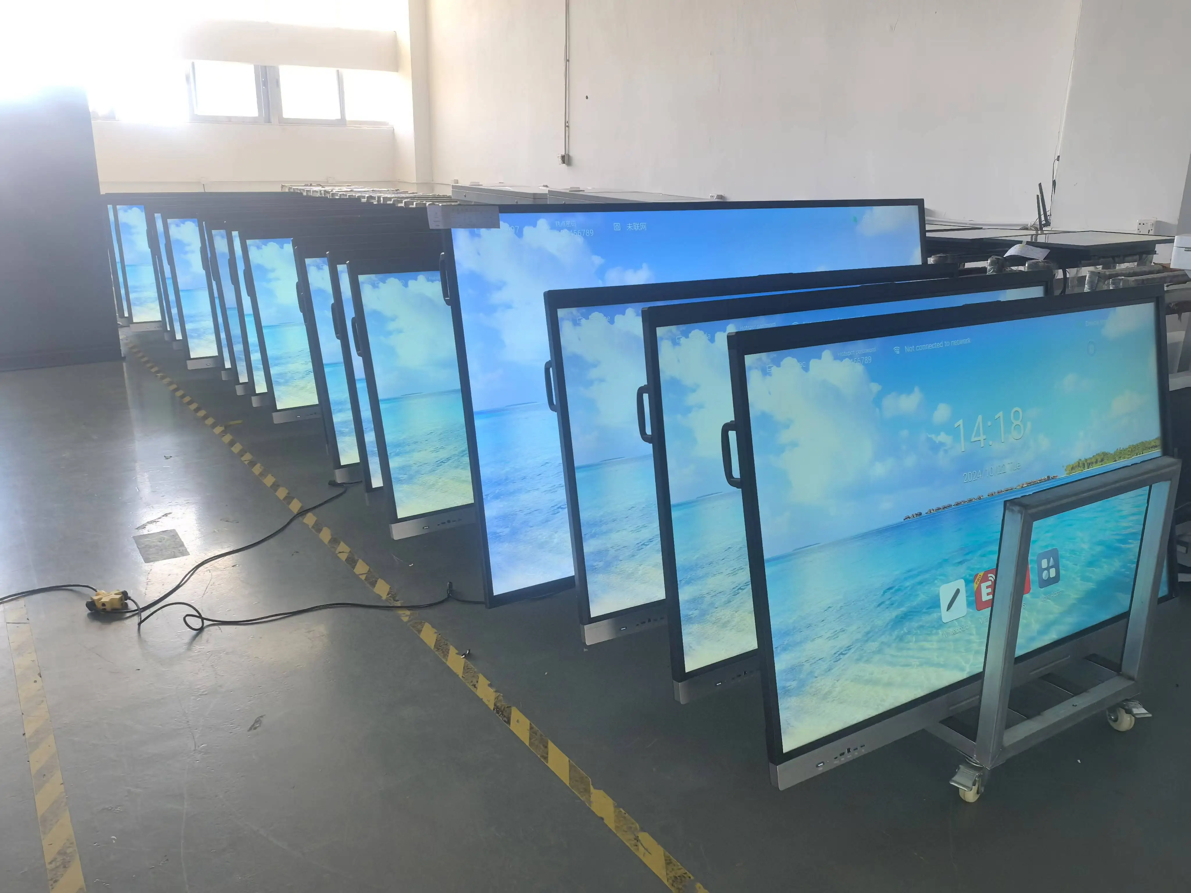 Interact Smart Board 75 85 98 110 115''4K LCD Touch Screen Display Interactive Panel  Whiteboard Digital Smart Board for Schools