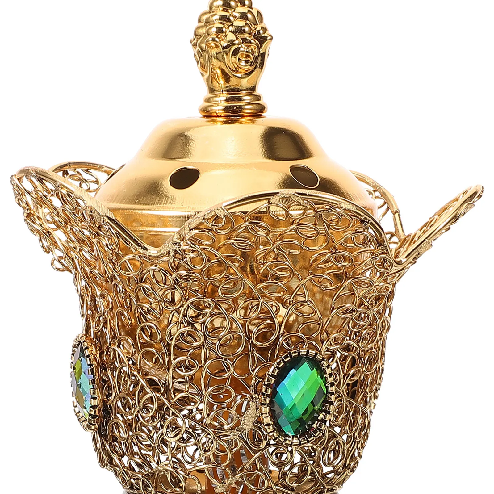 

Arabian Electric Incense Burner Small Lidded Plug-in Censer Ornament Uk Plug Decorative Aroma Burner Home Office Yoga Room