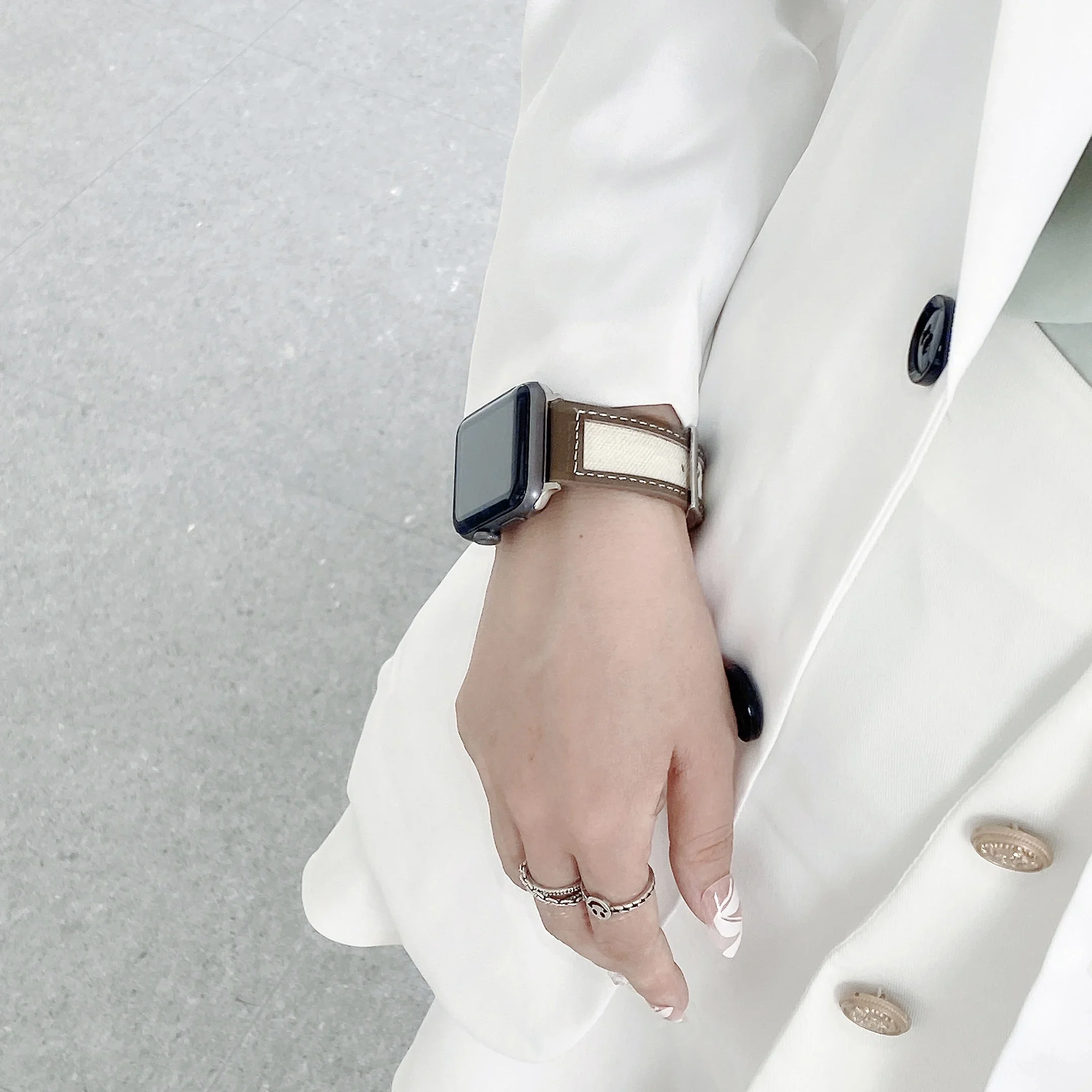 Leather Strap For Apple watch Ultra 10 9 8 7 46mm 45mm 41mm Nylon Breathable bracelet wristband for iWatch 6 5 SE 4 44mm 42mm