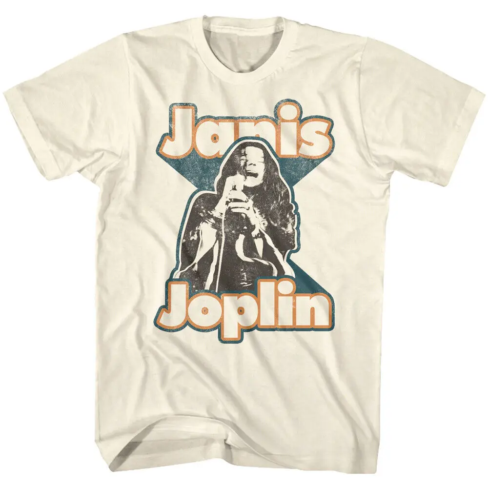 

Janis Joplin Anthology Singing Men's T Shirt Rock Star Legend Singer