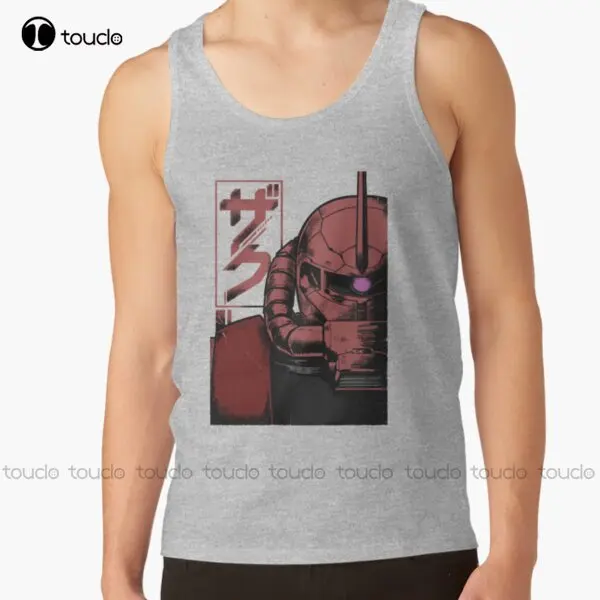 Zaku Half Face Gundam Anime Classic T-Shirt Cheap Tshirts Custom Aldult Teen Unisex Digital Printing Tee Shirts Custom Gift