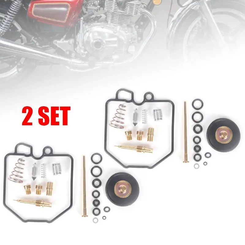 طقم تصليح المكربن لهوندا CM400 CM400T CM400C CM400E 1980 1981 إعادة بناء أداة قطع غيار الطائرات استبدال أجزاء الملحقات