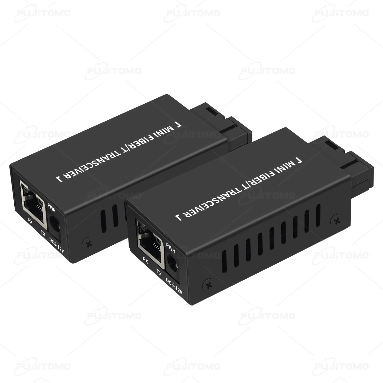 FUJITOMO MINI Media Converter 1G Gigabit 10/1000M Base 1SC Fiber Port 1 RJ45 Ethernet Optical Fiber HTB Media Converter Switch