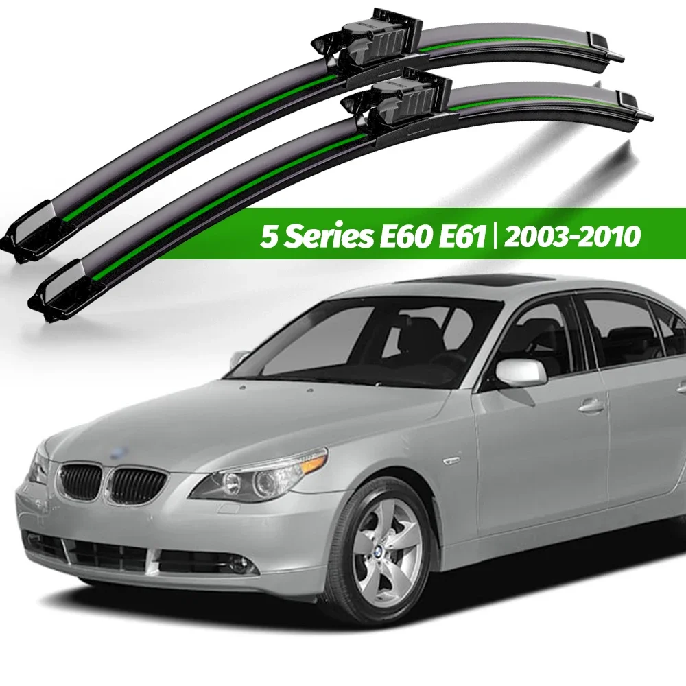 Wiper LHD Front Wiper Blades For BMW 5 Series 520i 523i 525i 528i 530i E60 E61 03 - 10 Windshield Windscreen Window 24