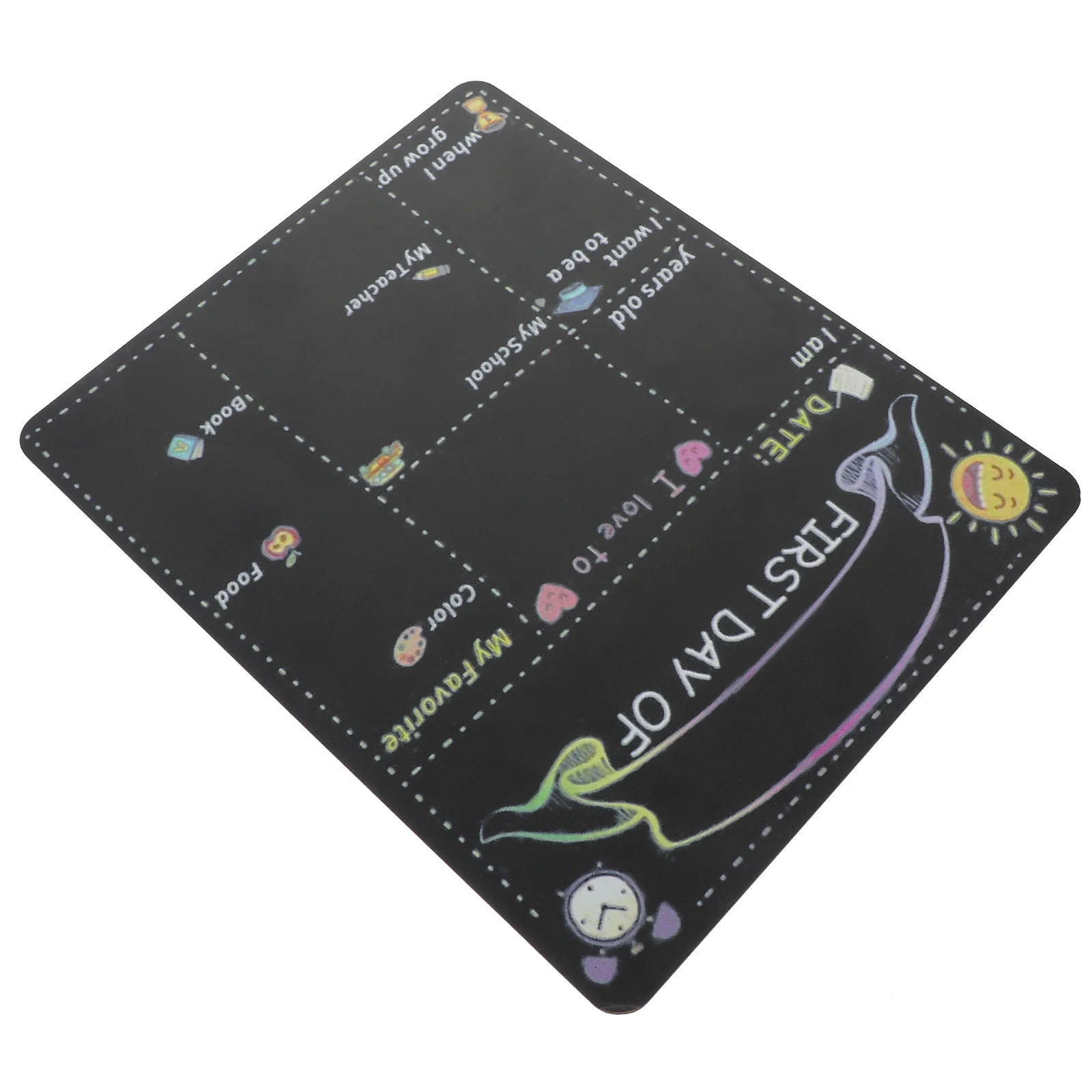 School Blackboard First Day of Small Chalkboard for Preschool Decorations 3000X2400X025CM Double Sided Kindergarten Child