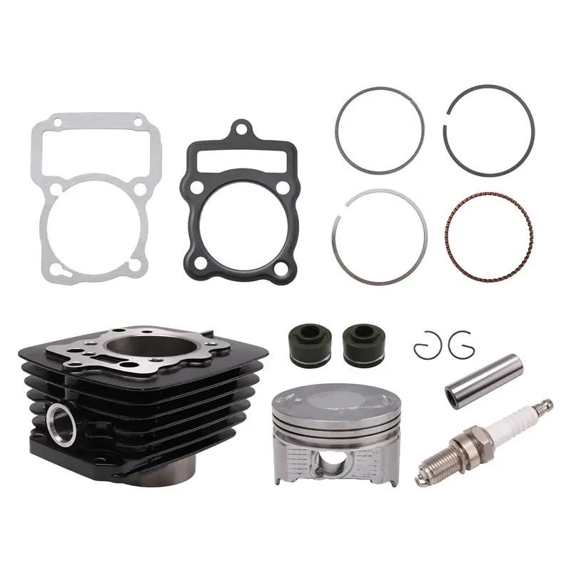 

A95E-For Italika Ft125 Ft150 Rt180 Compatible 65.5Mm Motorcycle Engine Cylinder Piston Kit Replacement Set