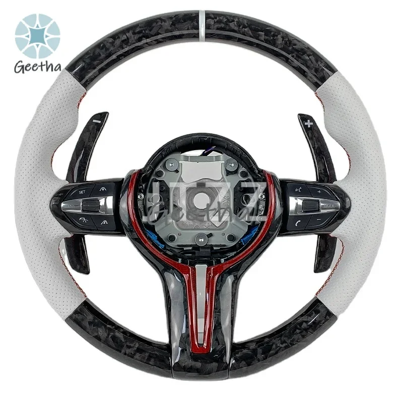 

Automotive Sport Forged Carbon Fiber Steering Wheel for BMW M3 M2 M4 M5 F87 F82 F80 F33 F32 F34 F36 F11 F06 F12 2013-2016