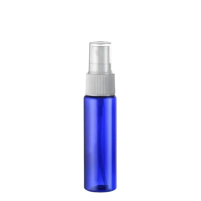 50PCS*30ML Spray Pump Bottle Blue Plastic Cosmetic Container Empty Perfume Refillable Packing Fine Mist Atomizer Parfume Bottle