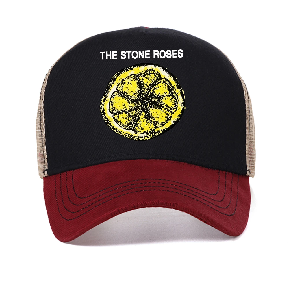 

The Stone Roses Rock Band baseball cap European and American Street Men's and Women's mesh Snapback hat casual mesh Trucker Hats