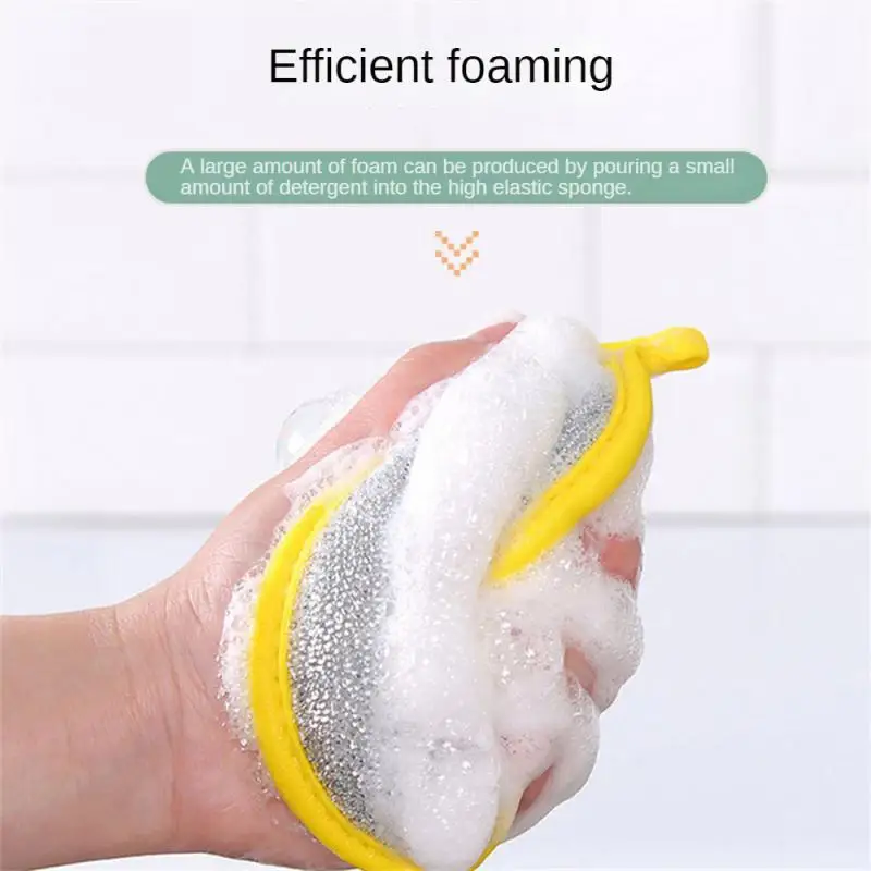 10~50PCS 2.5cm/1.8cm Cleaning Scouring Cloth Ingot Kitchen Accessories Solid Color Cleaning Towel Sponge Cleaning Tools Rag